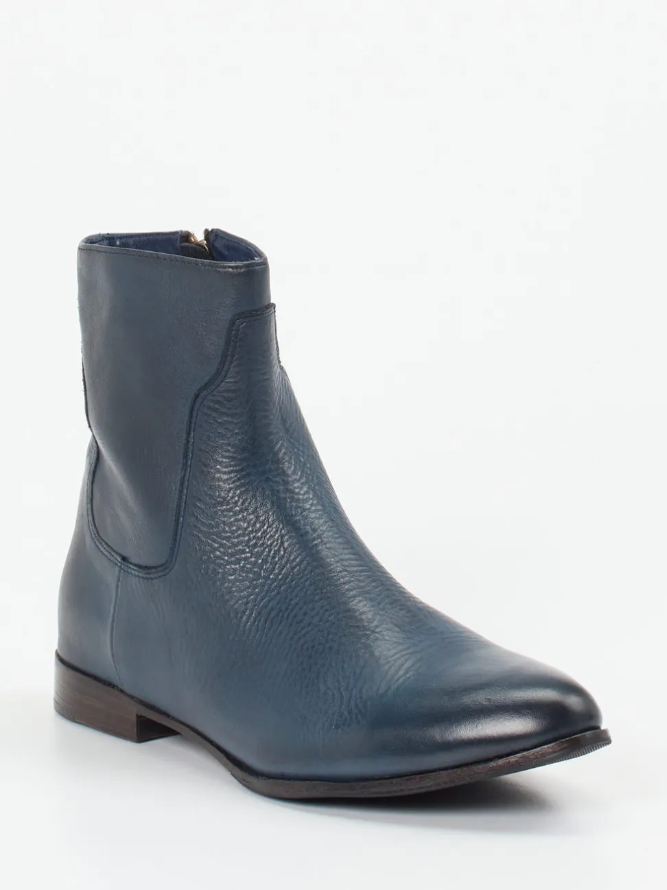 Rebecca White – Stiefeletten aus Lammleder Dunkelblau