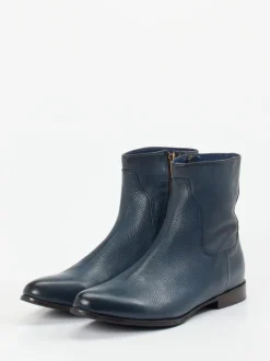 Rebecca White – Stiefeletten aus Lammleder Dunkelblau
