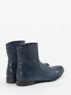 Rebecca White – Stiefeletten aus Lammleder Dunkelblau