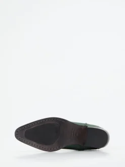 Rebecca White – Western-Stiefelette aus Lammleder grün