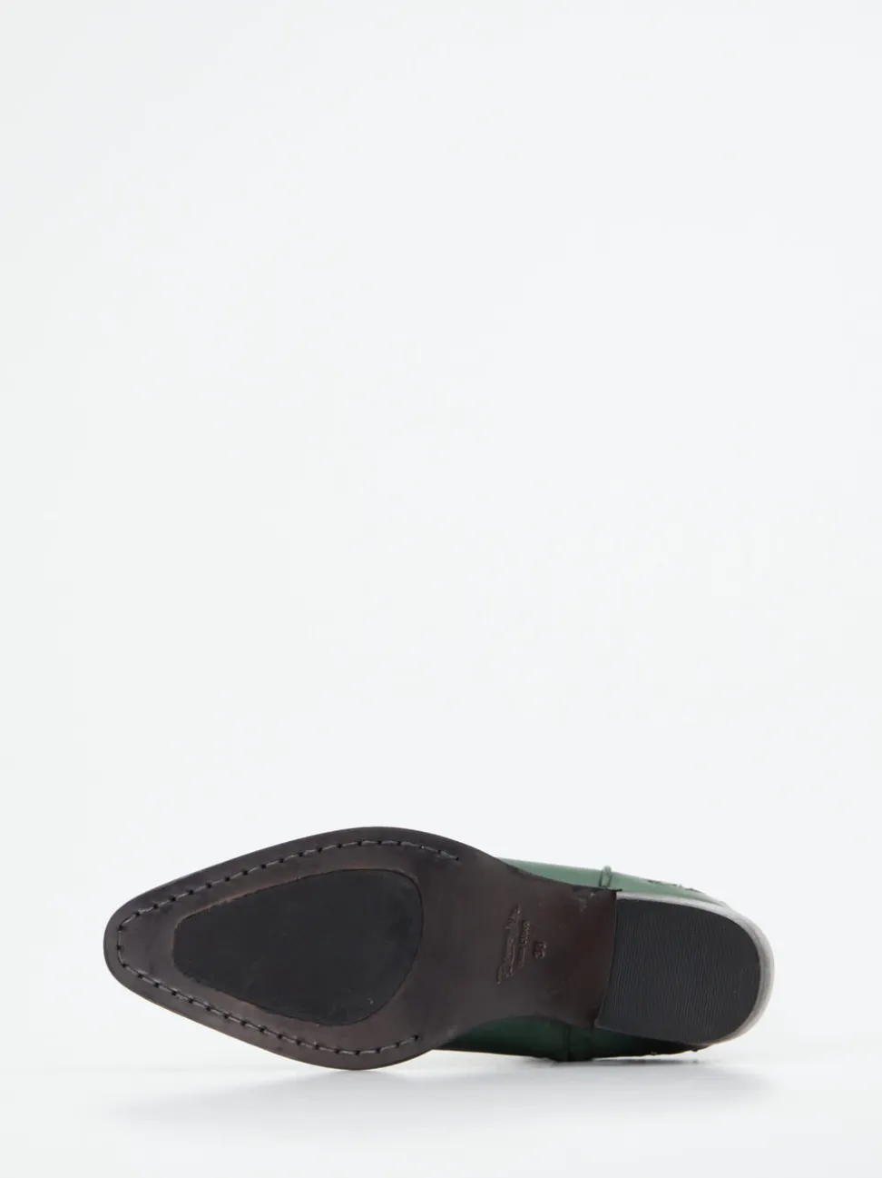 Rebecca White – Western-Stiefelette aus Lammleder grün