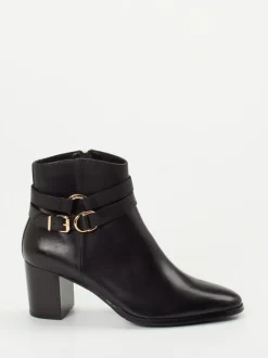 Regarde Le Ciel – Ankle Boots aus Kalbleder schwarz