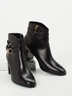 Regarde Le Ciel – Ankle Boots aus Kalbleder schwarz