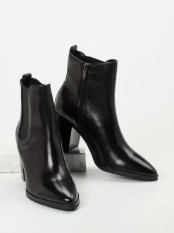 Regarde Le Ciel – Chelsea-Stiefelette aus Kalbleder schwarz