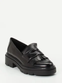 Regarde Le Ciel – Loafer aus Kalbleder Schwarz