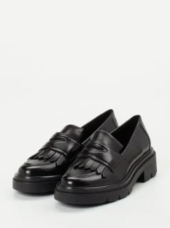 Regarde Le Ciel – Loafer aus Kalbleder Schwarz