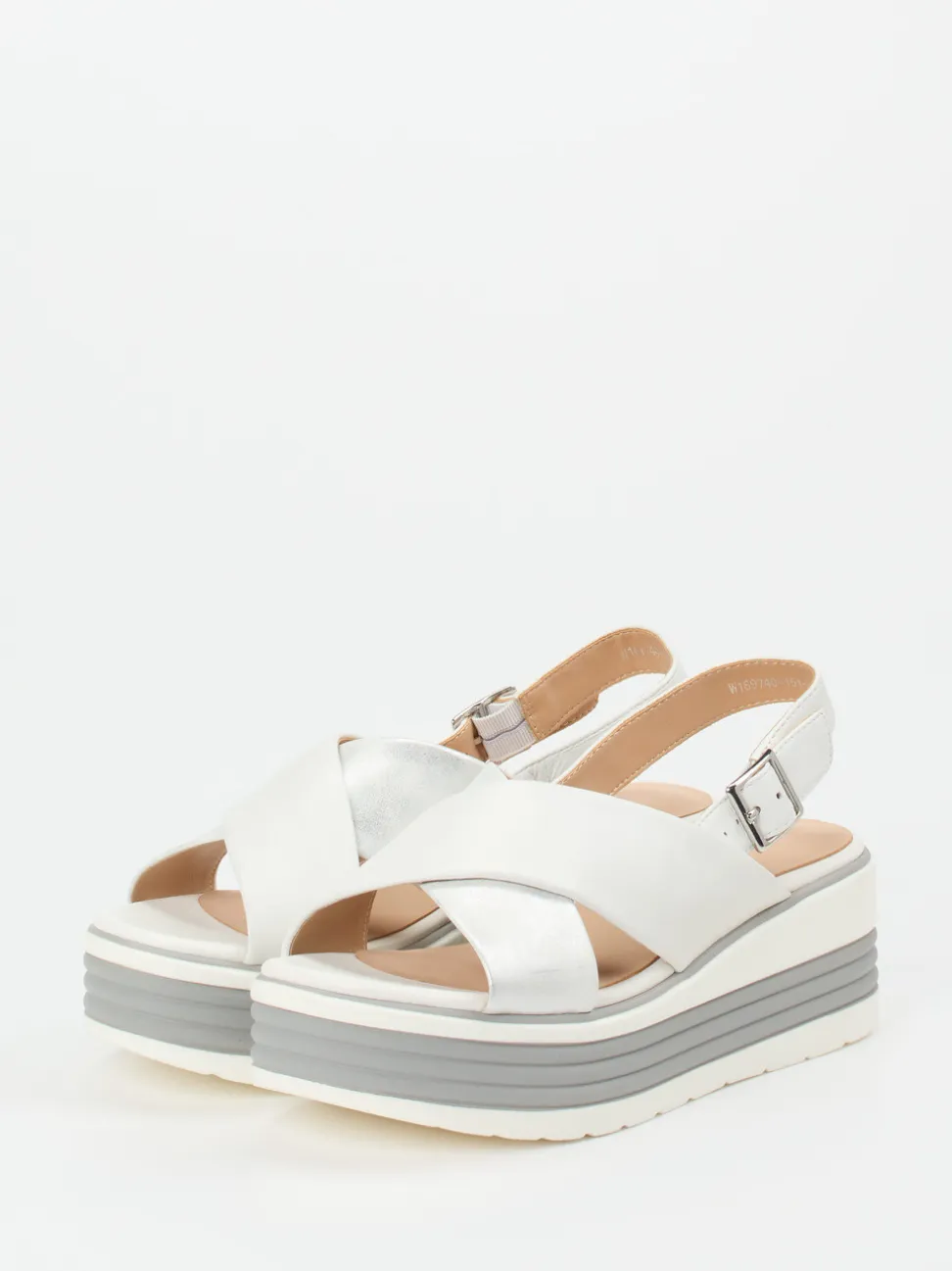 Regarde Le Ciel – Plateau-Sandale aus Kalbleder Offwhite