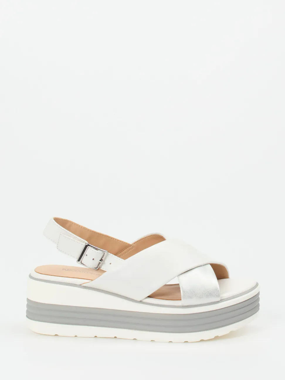 Regarde Le Ciel – Plateau-Sandale aus Kalbleder Offwhite