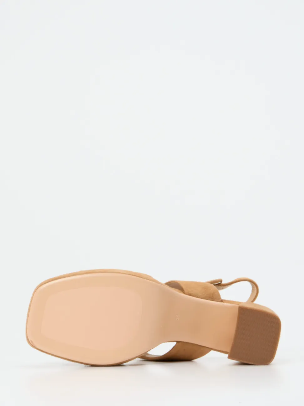 Regarde Le Ciel – Sandalen aus Nubukleder cognacbraun