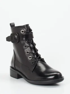 Regarde Le Ciel – Schnürboots aus Lammleder Schwarz