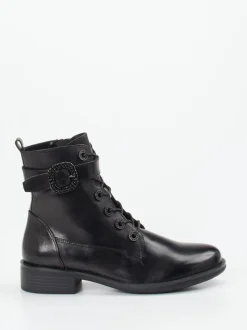 Regarde Le Ciel – Schnürboots aus Lammleder Schwarz