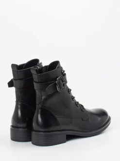 Regarde Le Ciel – Schnürboots aus Lammleder Schwarz