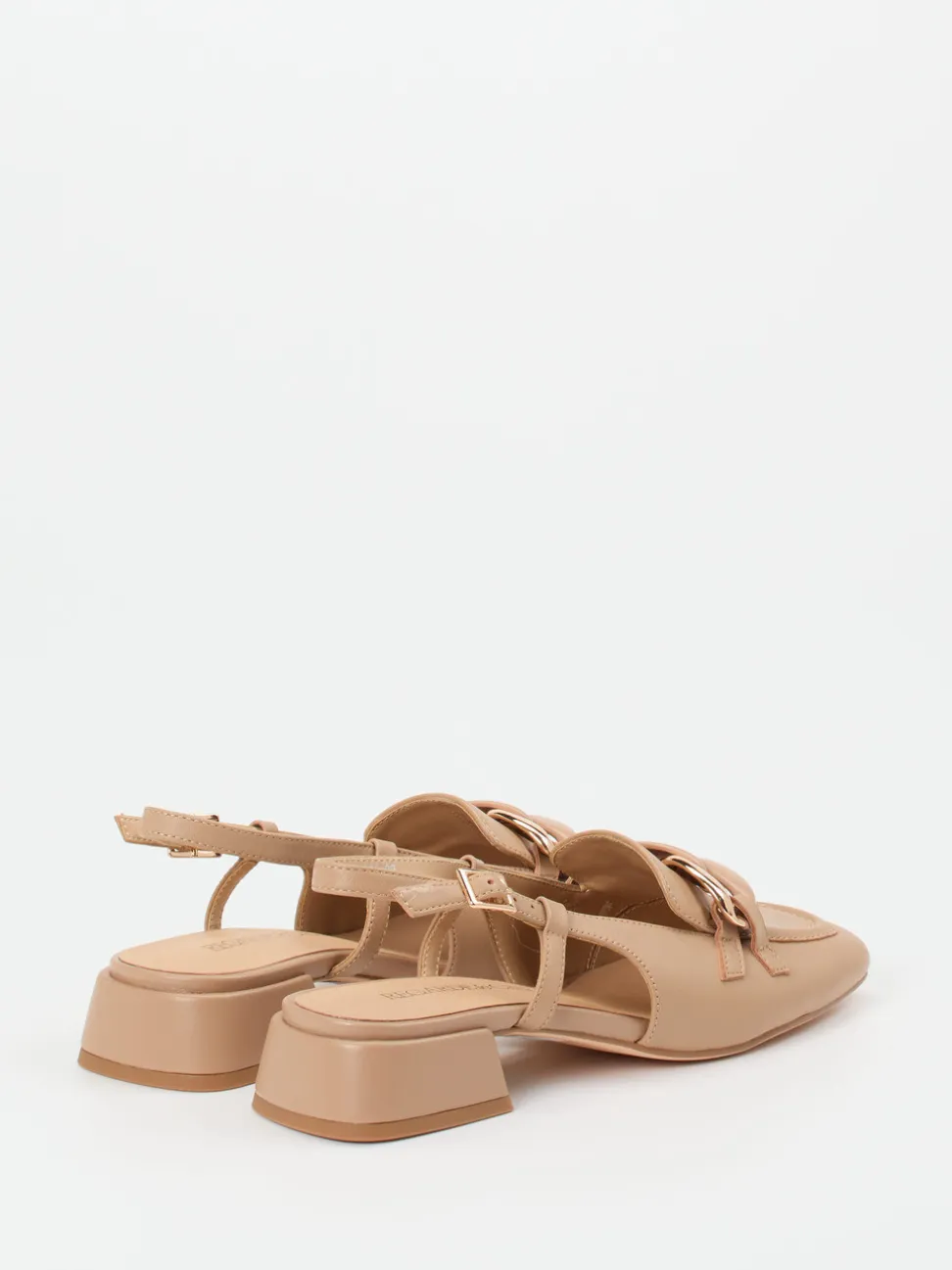 Regarde Le Ciel – Slingpumps aus Lammleder Beigebraun
