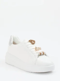 Regarde Le Ciel – Sneaker aus Lammleder Weiß