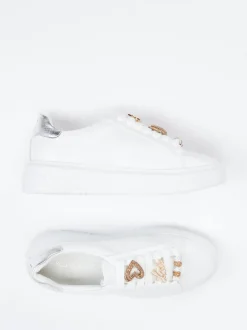 Regarde Le Ciel – Sneaker aus Lammleder Weiß
