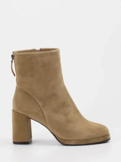 Regarde Le Ciel – Stiefeletten aus Veloursleder sandbeige