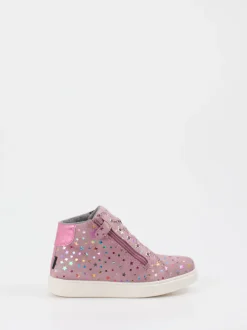 Richter – High-Top Sneaker aus Veloursleder altrosa