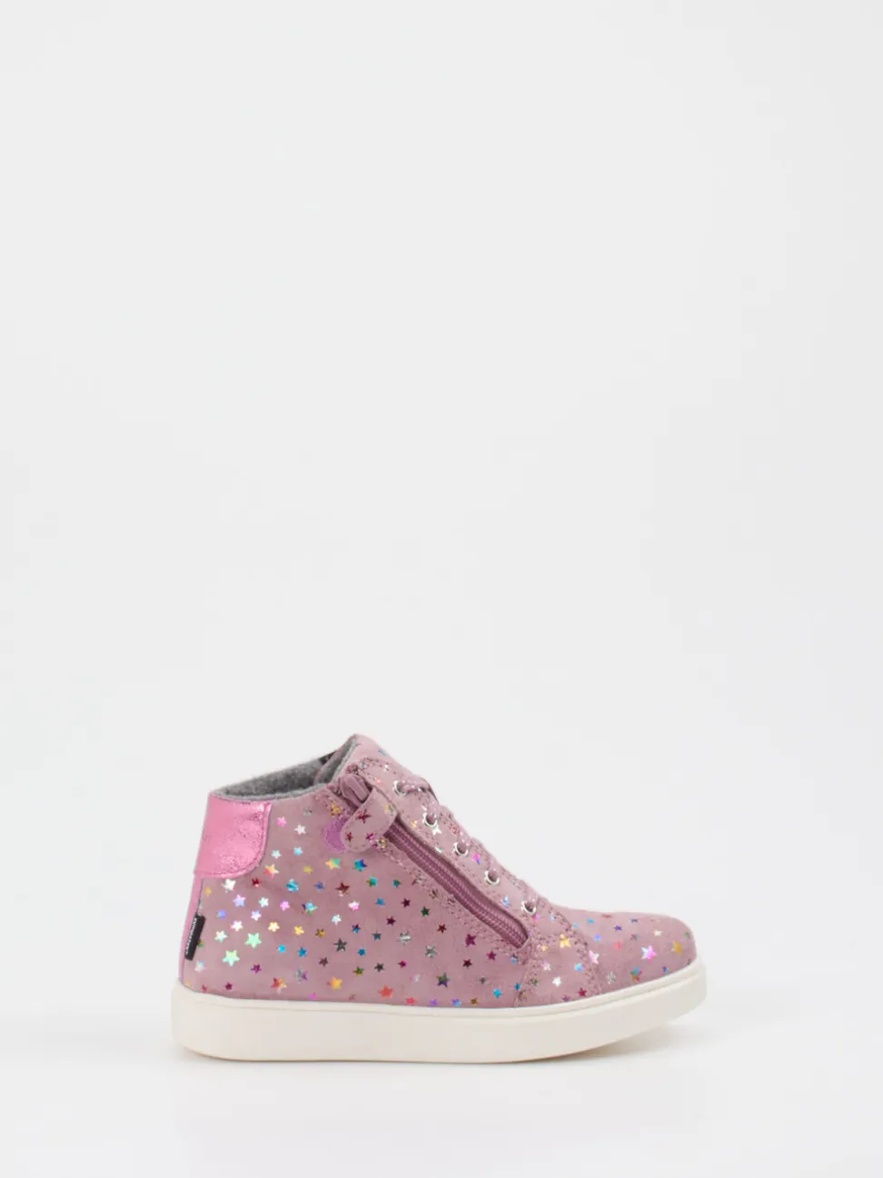 Richter – High-Top Sneaker aus Veloursleder altrosa