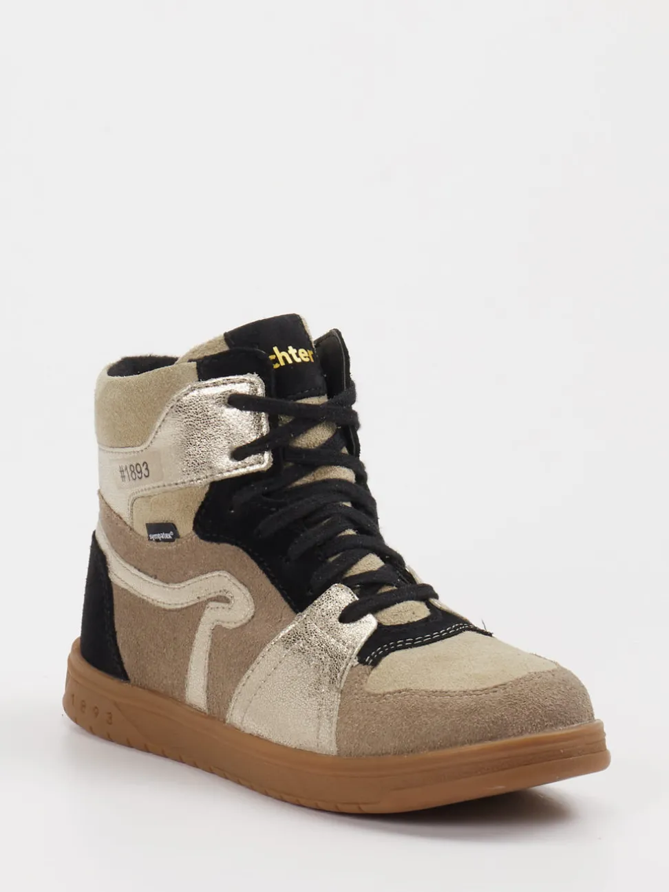 Richter – High-Top-Sneaker aus Veloursleder Beigebraun
