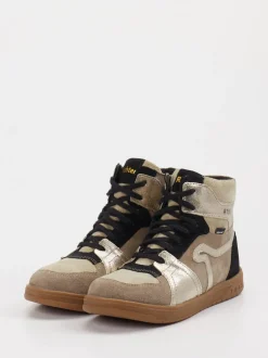 Richter – High-Top-Sneaker aus Veloursleder Beigebraun