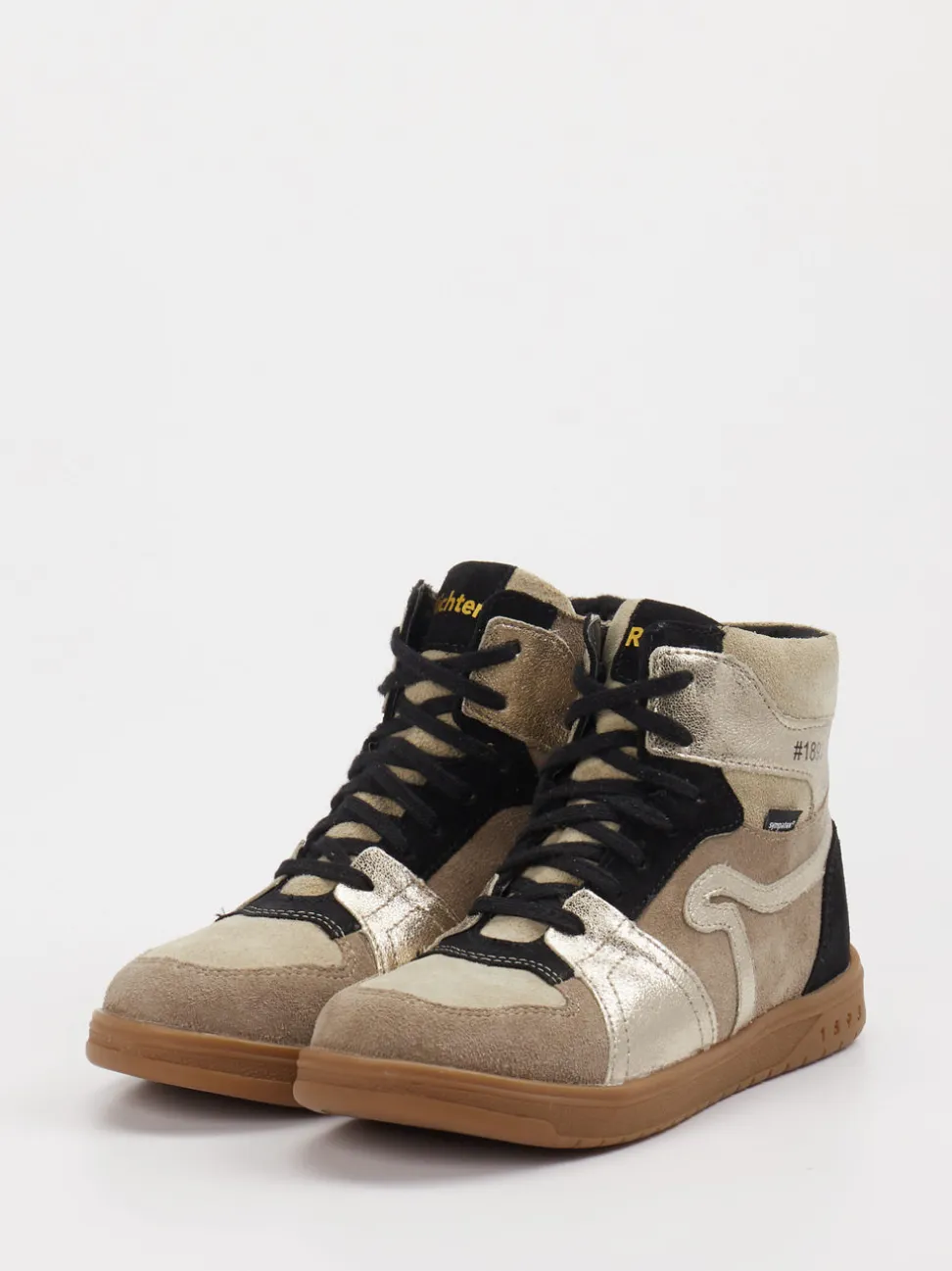 Richter – High-Top-Sneaker aus Veloursleder Beigebraun