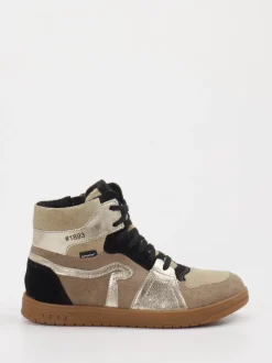 Richter – High-Top-Sneaker aus Veloursleder Beigebraun