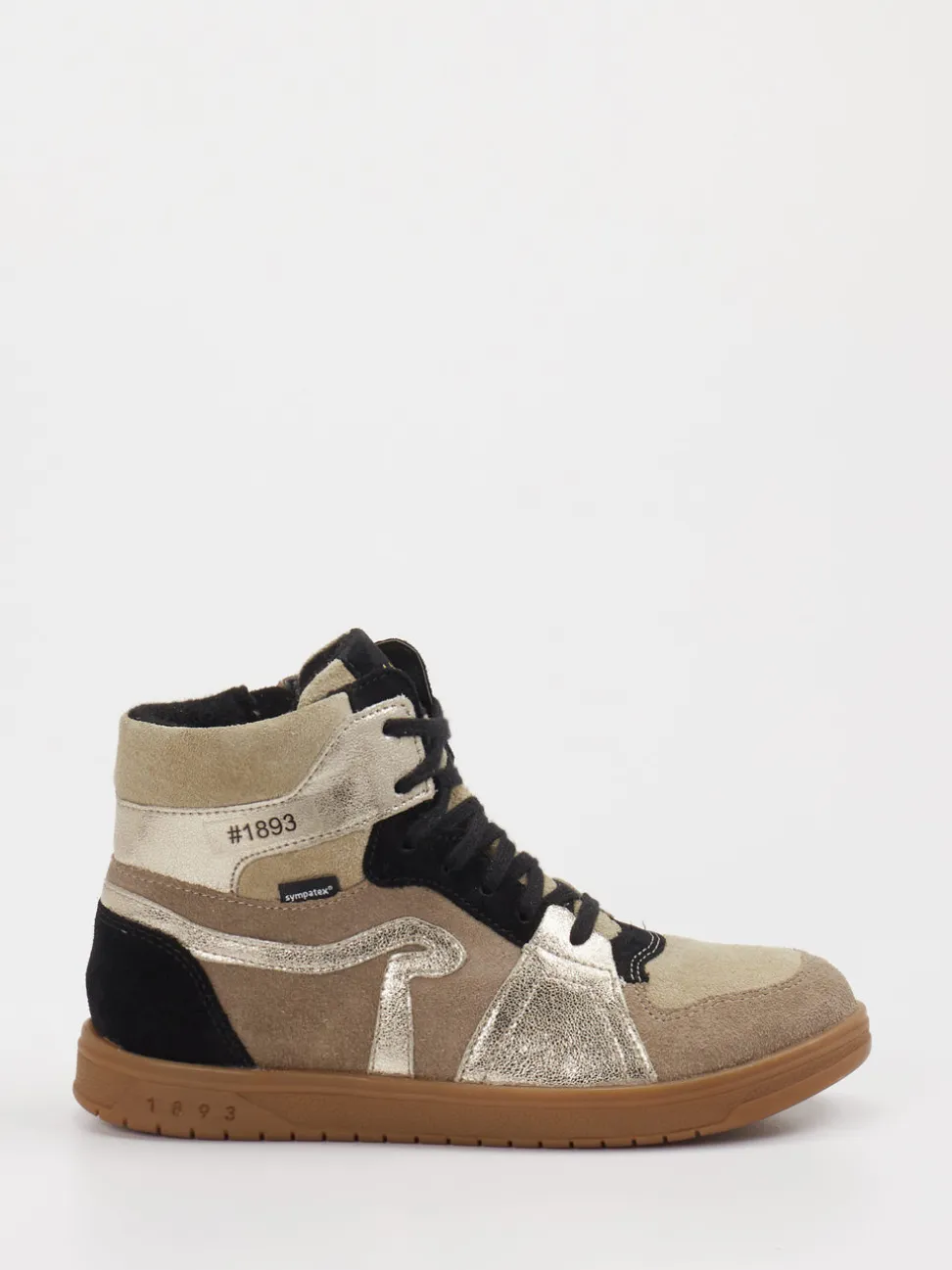 Richter – High-Top-Sneaker aus Veloursleder Beigebraun
