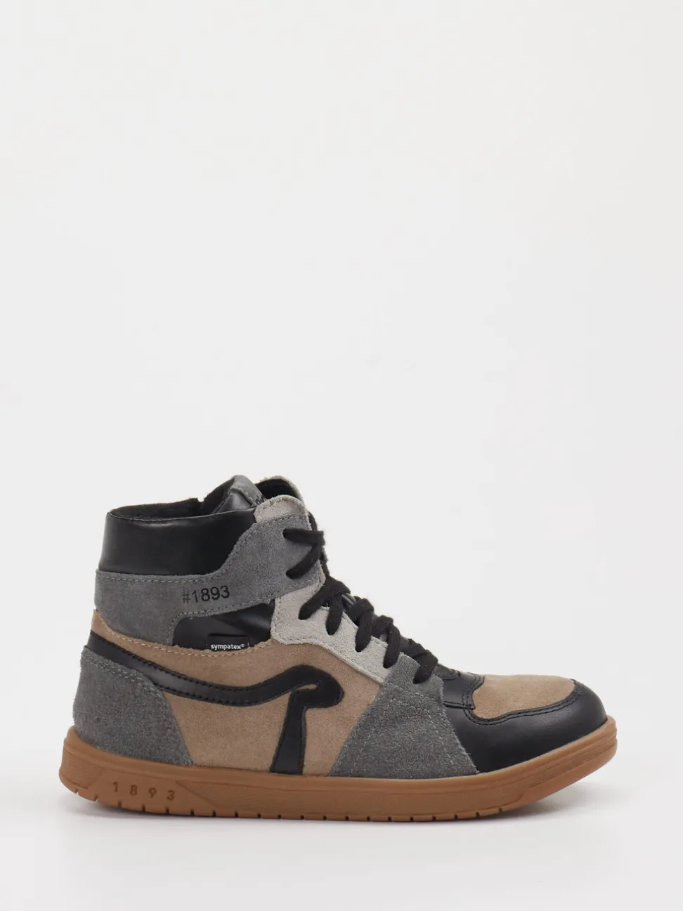 Richter – High-Top-Sneaker aus Veloursleder Taupe