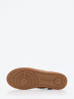 Richter – High-Top-Sneaker aus Veloursleder Taupe