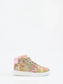 Richter – High-Top-Sneaker aus geprägtem Leder Rosé