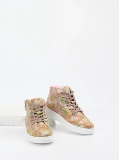 Richter – High-Top-Sneaker aus geprägtem Leder Rosé