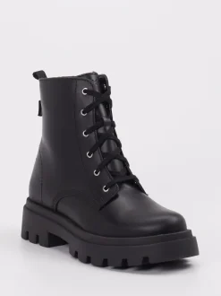 Richter – Schnürboots aus Kalbleder Schwarz