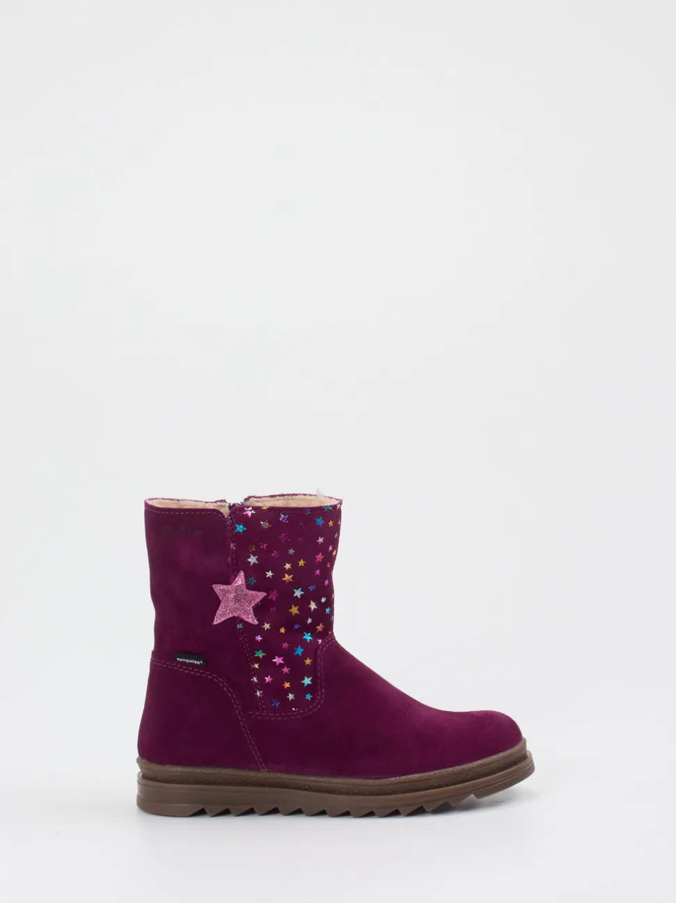 Richter – Winterstiefel aus Veloursleder Pflaume