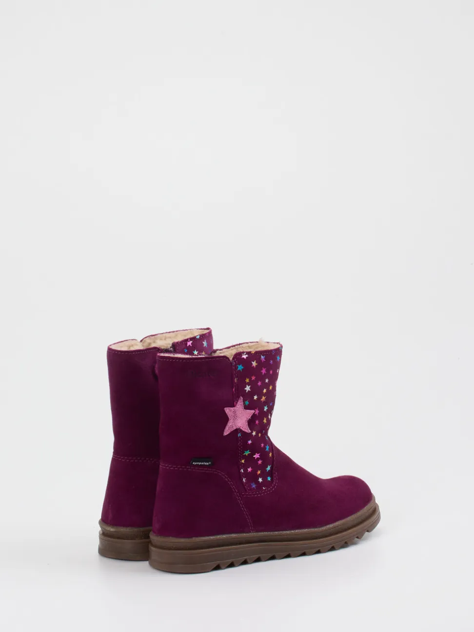 Richter – Winterstiefel aus Veloursleder Pflaume