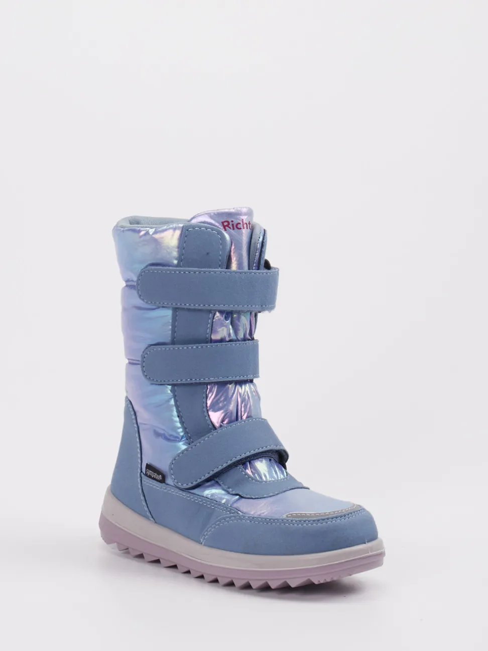 Richter – Winterstiefel aus Textil in Hellblau irisierend