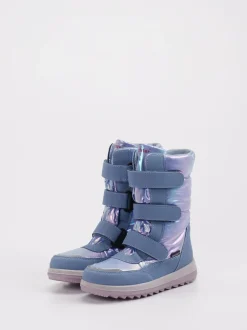 Richter – Winterstiefel aus Textil in Hellblau irisierend