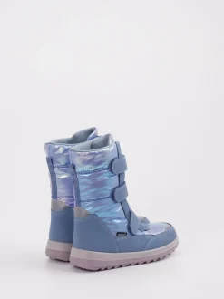 Richter – Winterstiefel aus Textil in Hellblau irisierend
