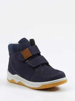 Ricosta – Kinder-Stiefeletten aus Nubukleder Dunkelblau