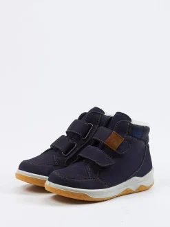 Ricosta – Kinder-Stiefeletten aus Nubukleder Dunkelblau