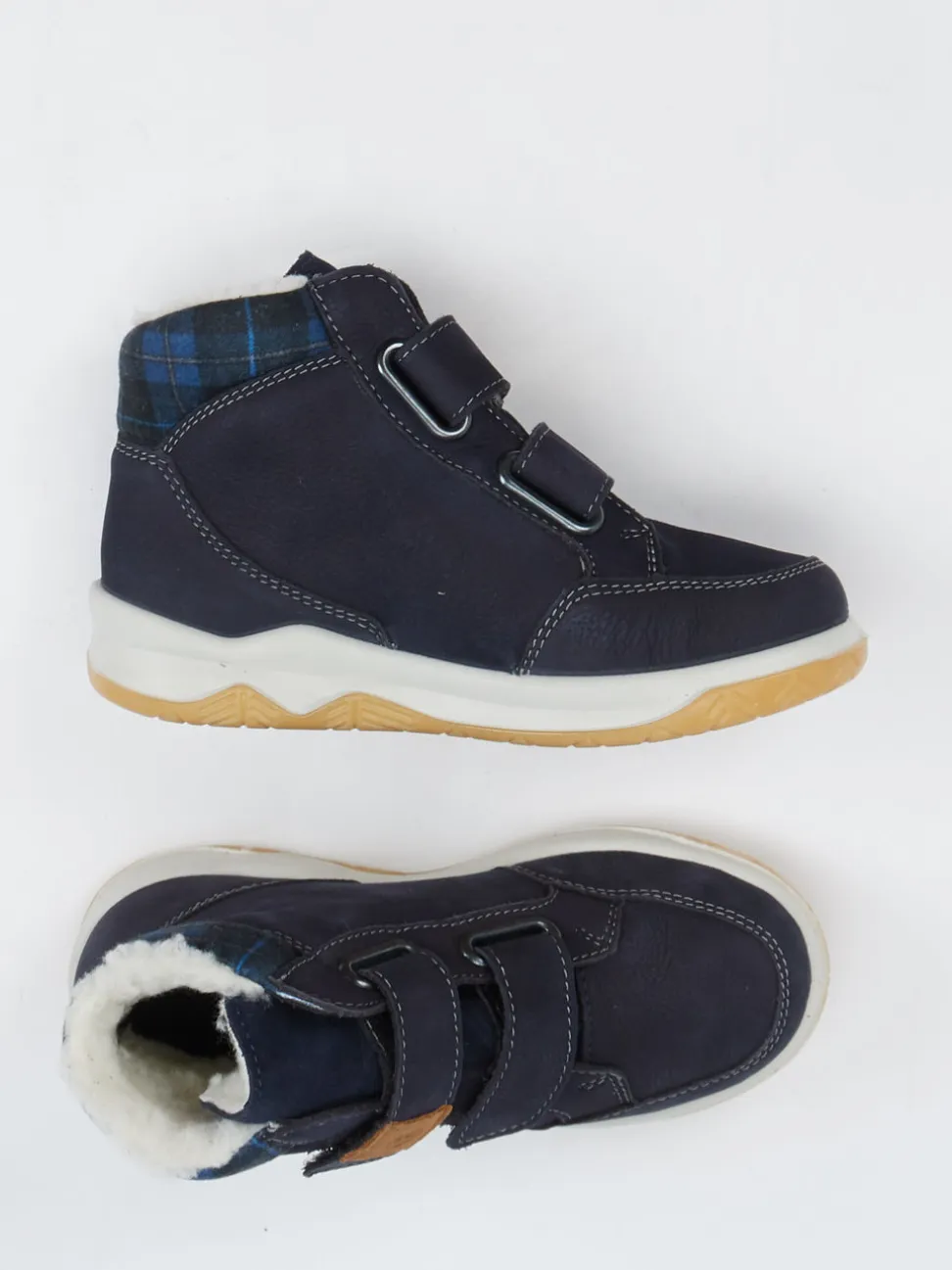 Ricosta – Kinder-Stiefeletten aus Nubukleder Dunkelblau
