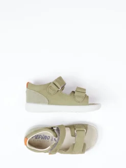 Ricosta – Kleinkind-Sandalen aus Nubukleder grün