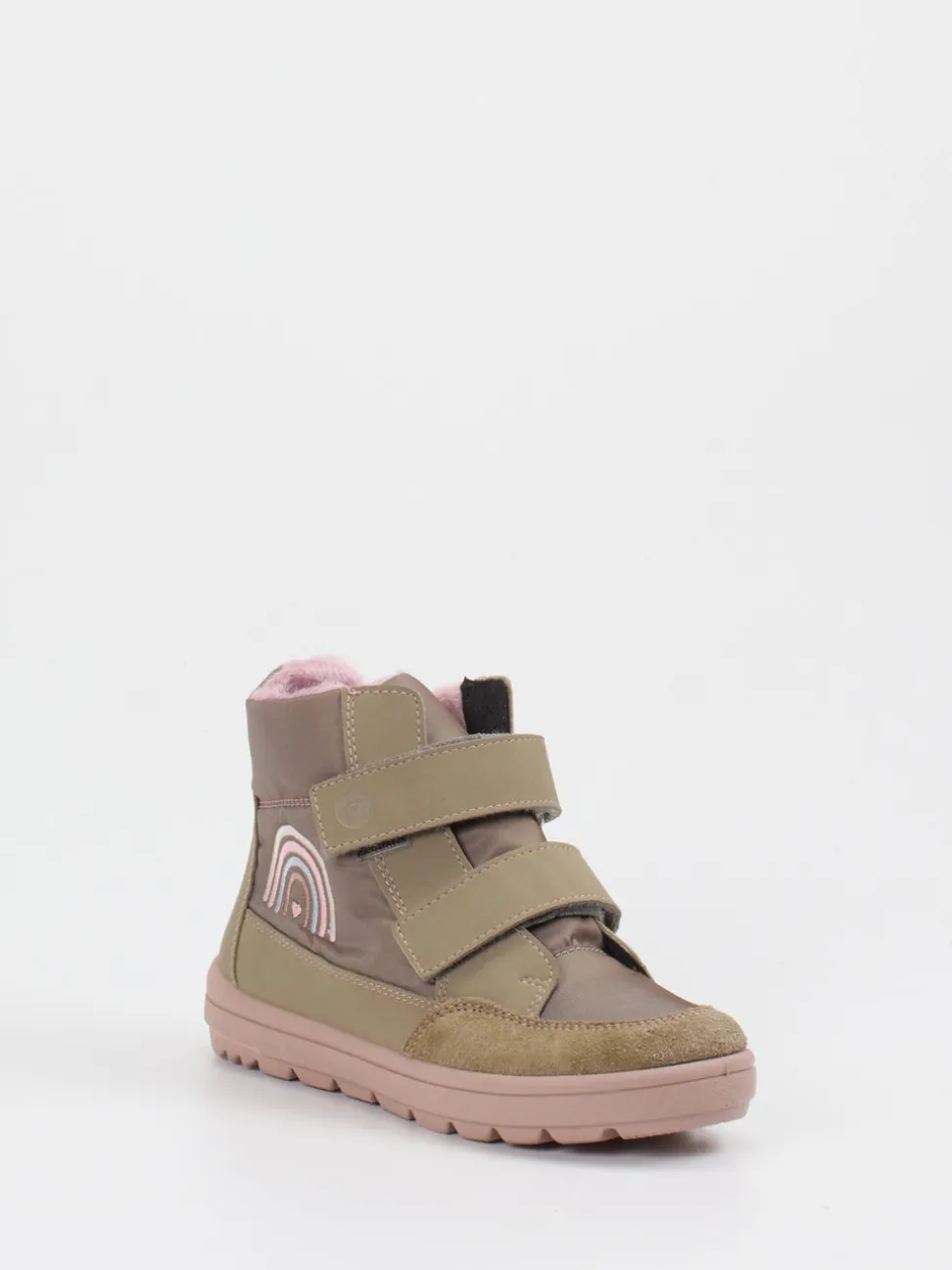 Ricosta – Klettboots aus Textil in Olivbeige