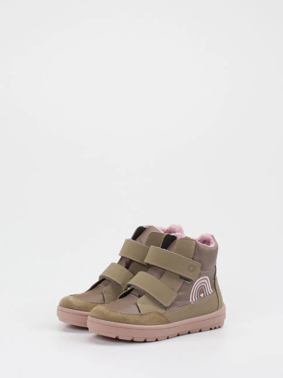 Ricosta – Klettboots aus Textil in Olivbeige