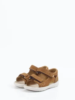 Ricosta – Klettsandalen aus Nubukleder cognacbraun