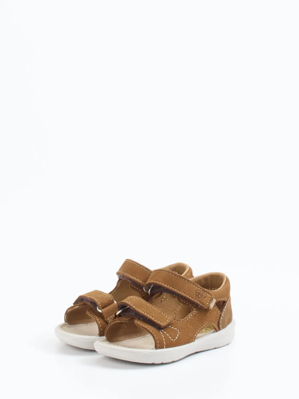 Ricosta – Klettsandalen aus Nubukleder cognacbraun