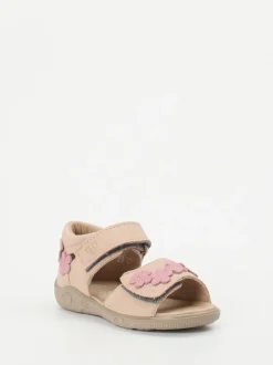Ricosta – Klettsandalette aus Nubukleder Rosé
