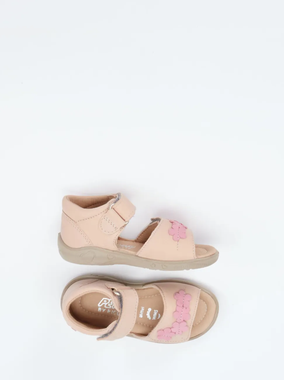 Ricosta – Klettsandalette aus Nubukleder Rosé