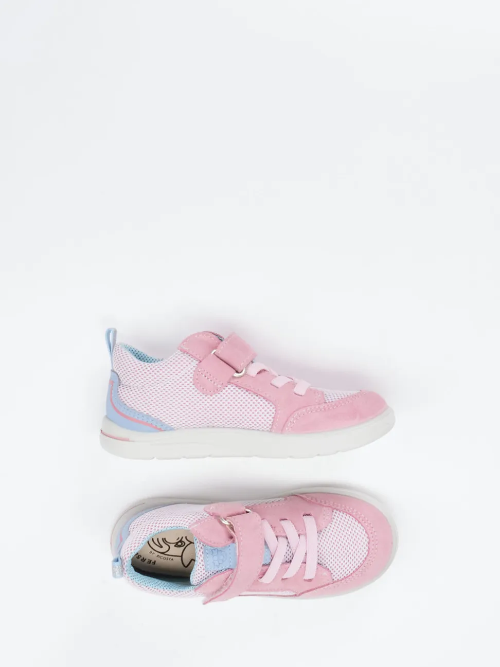 Ricosta – Klettsneaker aus Veloursleder Rosa
