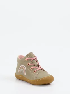 Ricosta – Lauflernschuh aus Nubukleder khakibeige