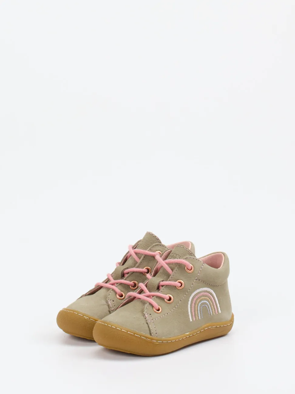 Ricosta – Lauflernschuh aus Nubukleder khakibeige